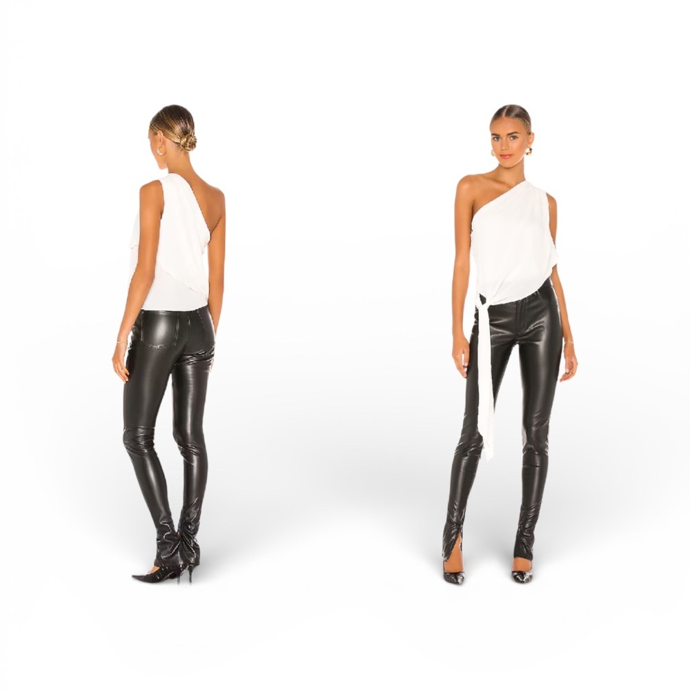 Krisa One Shoulder Tie Top